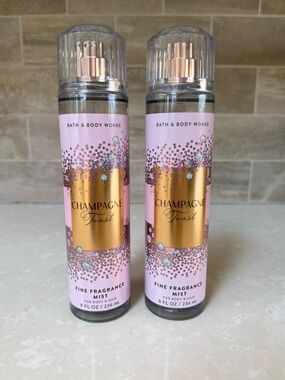 Bath & Body Works Champagne Toast Fine Fragrance Mist Sprays Set of 2 Full Size
